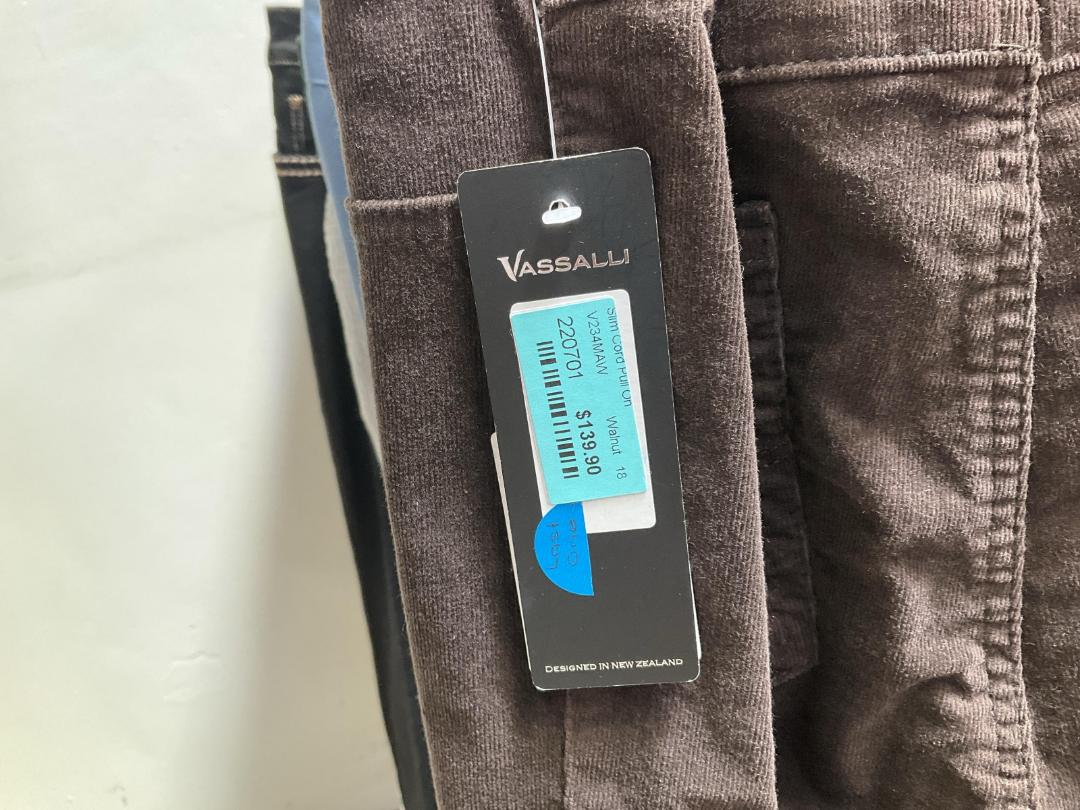 Photo '4' of Vassalli - Slim Cord Pull On Walnut - Size 18 - RRP $139.90 Photo '4' of Vassalli - Slim Cord Pull On Walnut - Size 18 - RRP $139.90