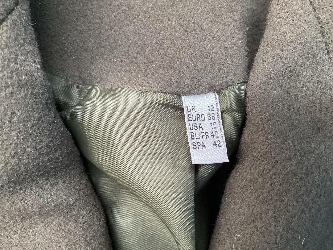 Photo '3' of First Avenue Collection Green Coloured Coat - Women’s - Size UK12