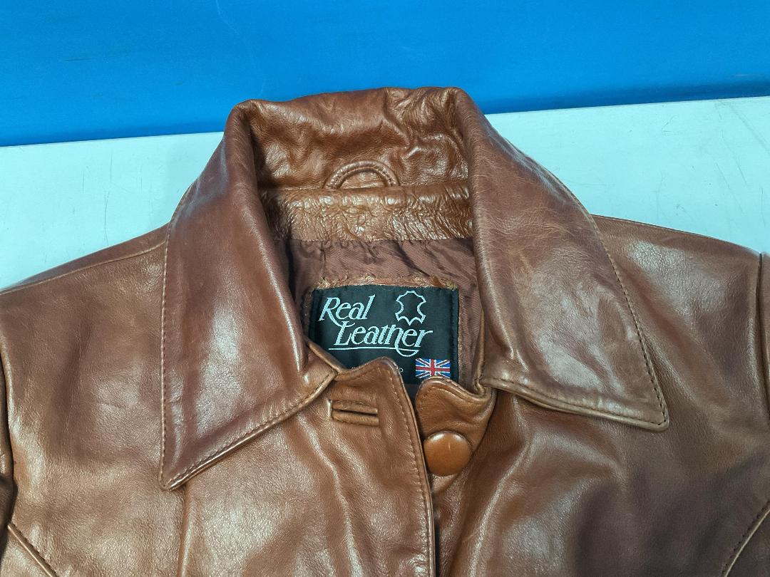 Photo '3' of Brown Coloured Real Leather Jacket - Women’s - Size Small