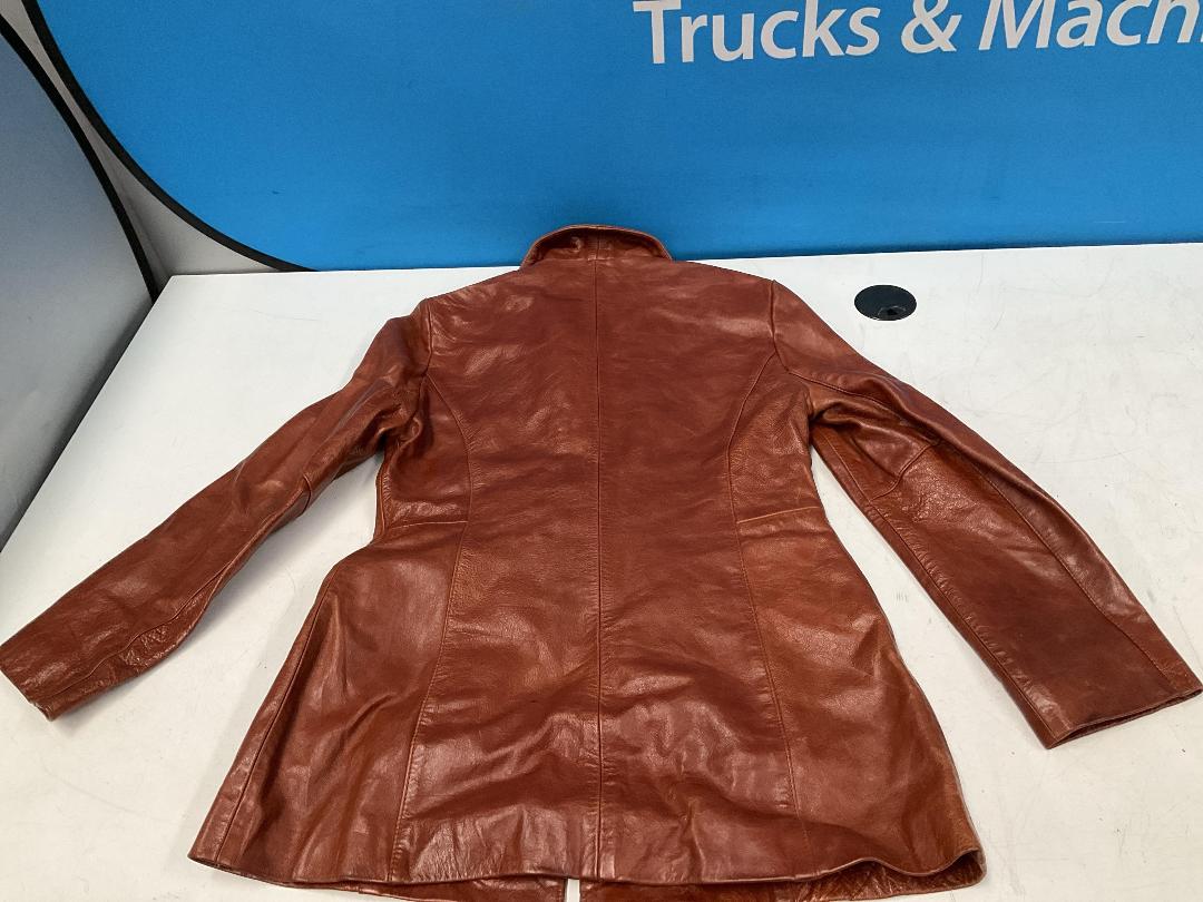 Photo '10' of Brown Coloured Real Leather Jacket - Women’s - Size Small