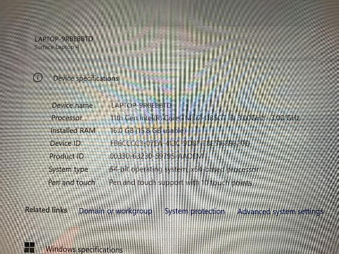 Photo '3' of Microsoft Surface Laptop 4 & Charger Photo '3' of Microsoft Surface Laptop 4 & Charger