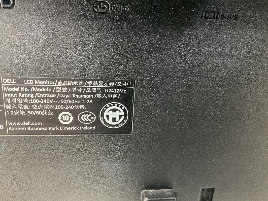 Photo '2' of Dell 24” LCD Computer Monitor - Model U2412Mc Photo '2' of Dell 24” LCD Computer Monitor - Model U2412Mc