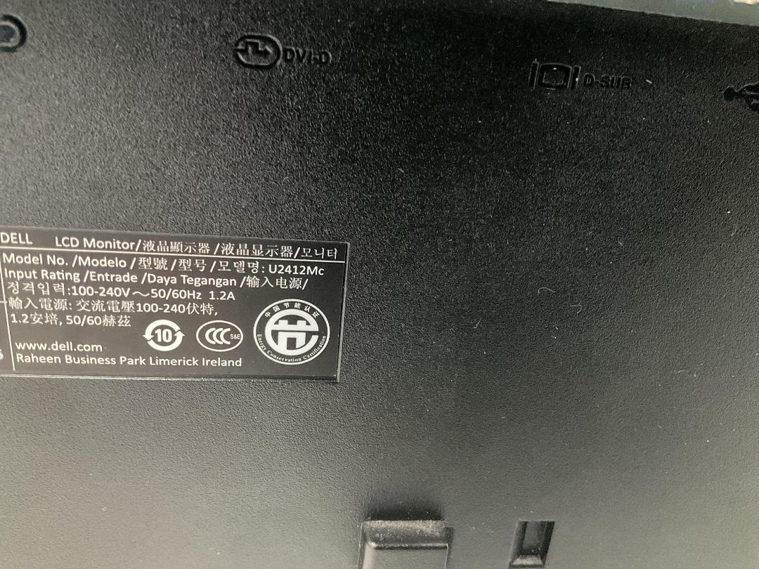 Photo '2' of Dell 24” LCD Computer Monitor - Model U2412Mc Photo '2' of Dell 24” LCD Computer Monitor - Model U2412Mc