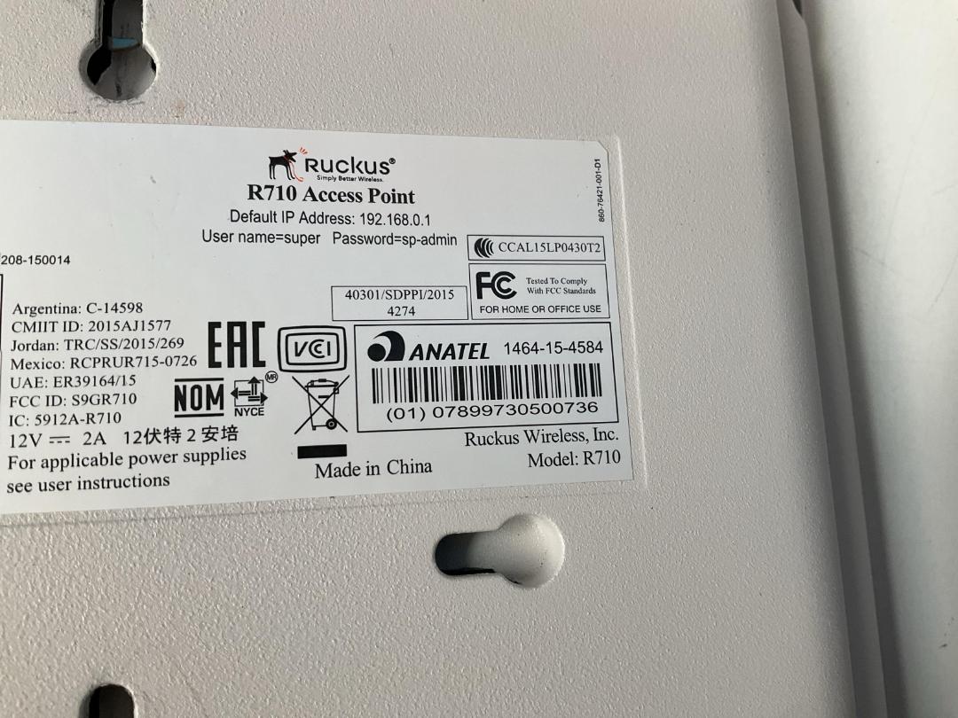 Photo '4' of Ruckus ZoneFlex R710 Wifi Access Point