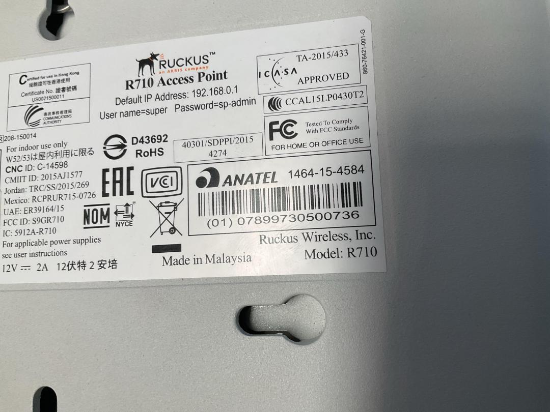 Photo '4' of Ruckus ZoneFlex R710 Wifi Access Point Photo '4' of Ruckus ZoneFlex R710 Wifi Access Point