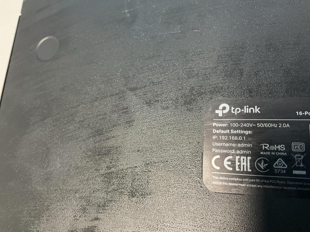 Photo '3' of Tp-Link 16-Port Gigabit Easy Smart Switch with 8-Port PoE+