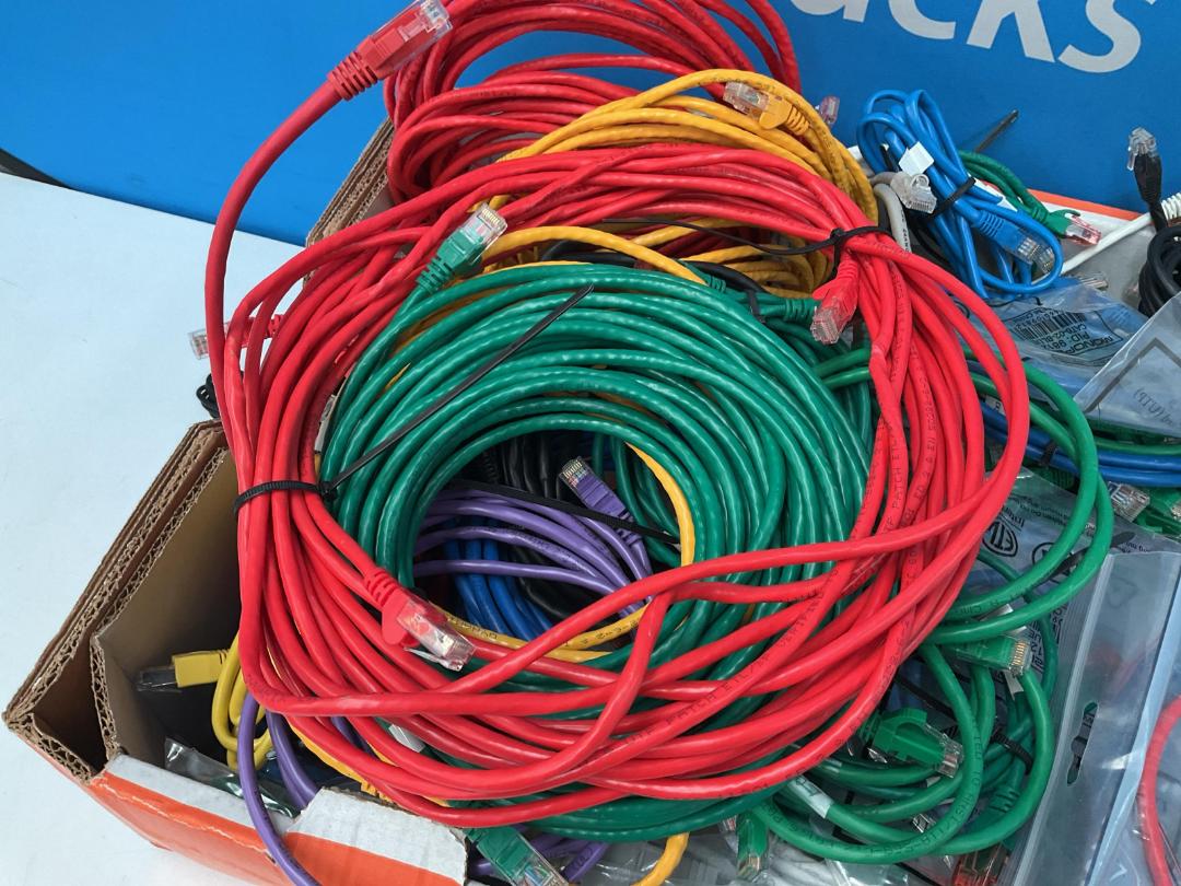 Photo '3' of Assortment of Cables - Ethernet Etc
