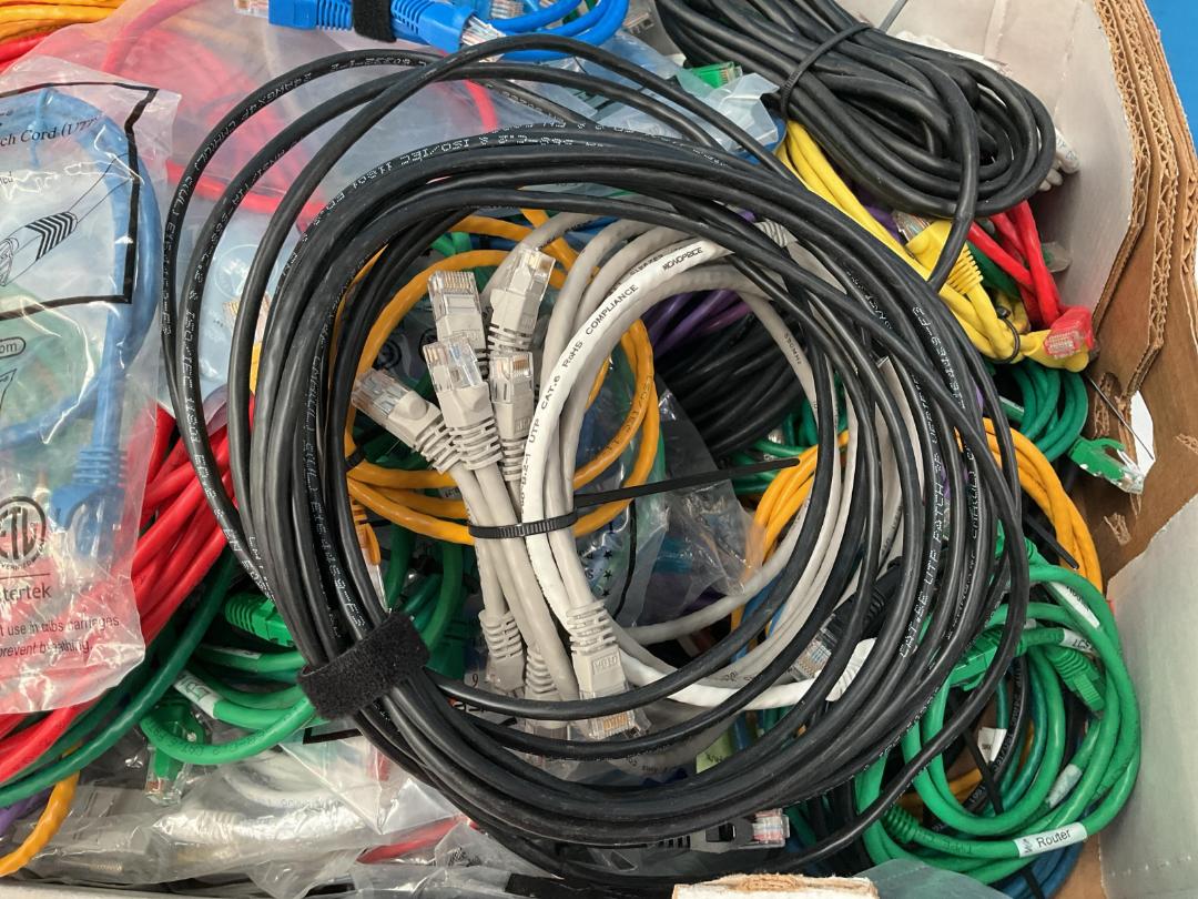 Photo '4' of Assortment of Cables - Ethernet Etc