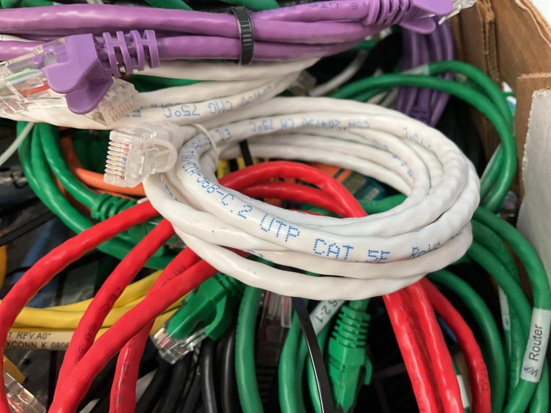Photo '7' of Assortment of Cables - Ethernet Etc
