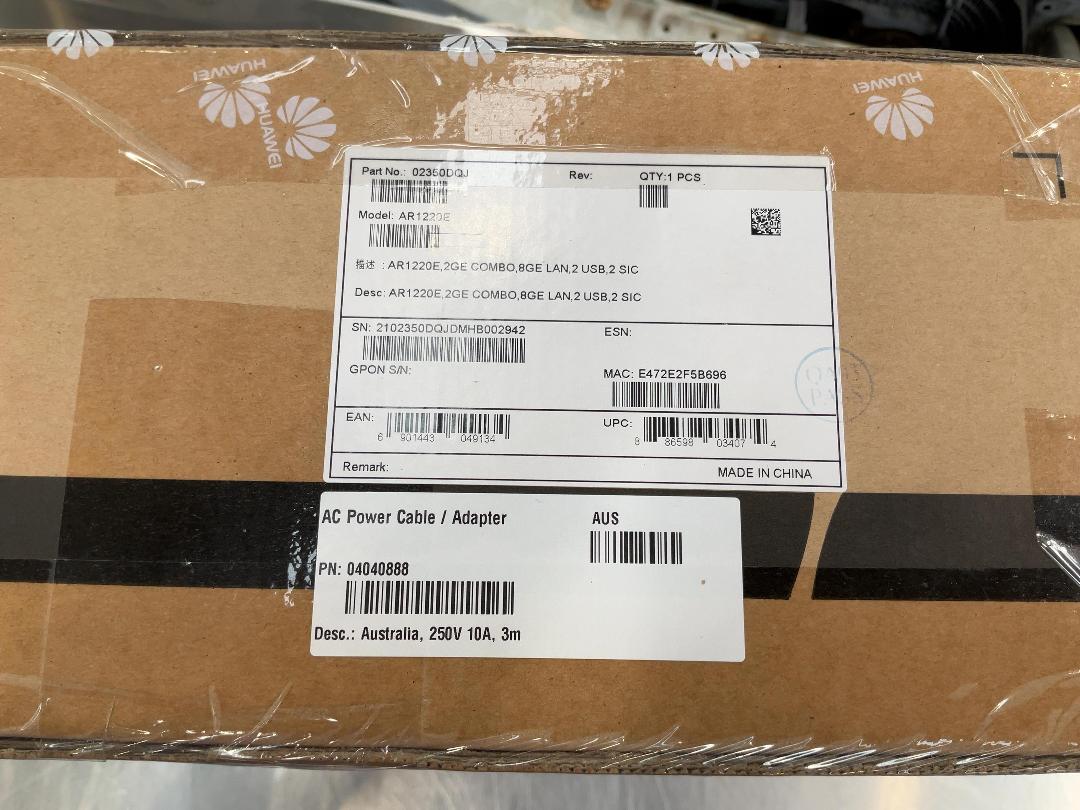 Photo '4' of Huawei AR1220E Enterprise Router Photo '4' of Huawei AR1220E Enterprise Router