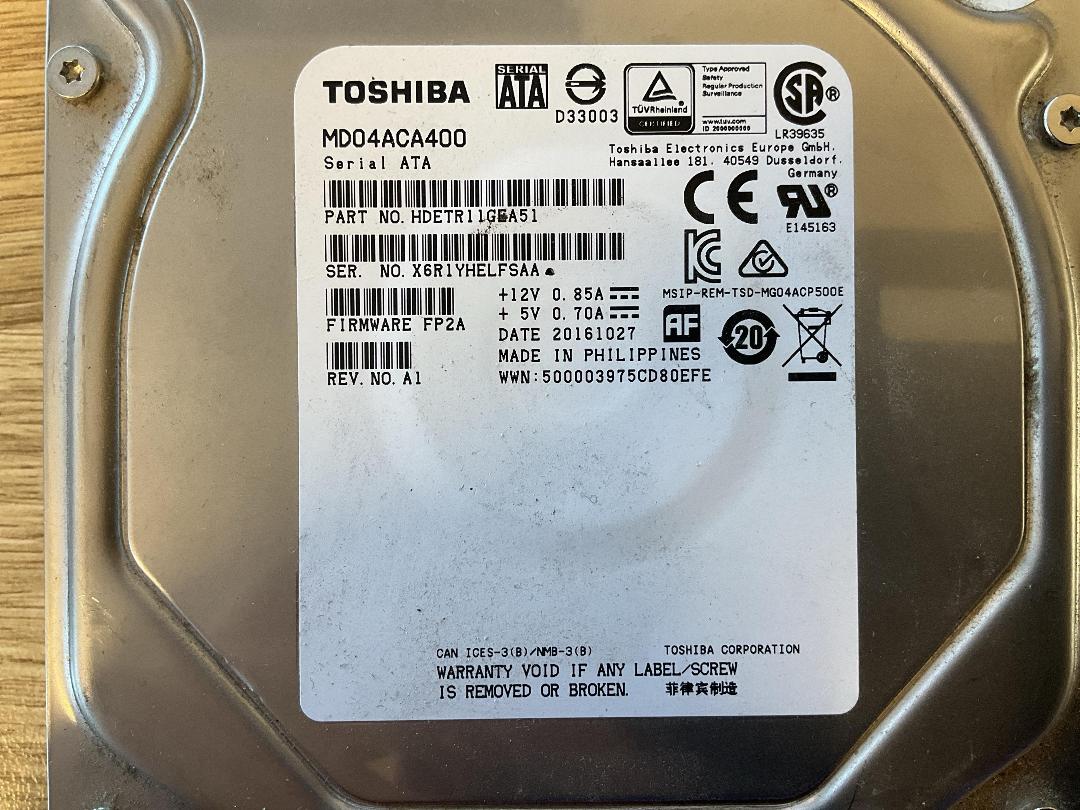 Photo '3' of Toshiba 4TB PC Hard Drive