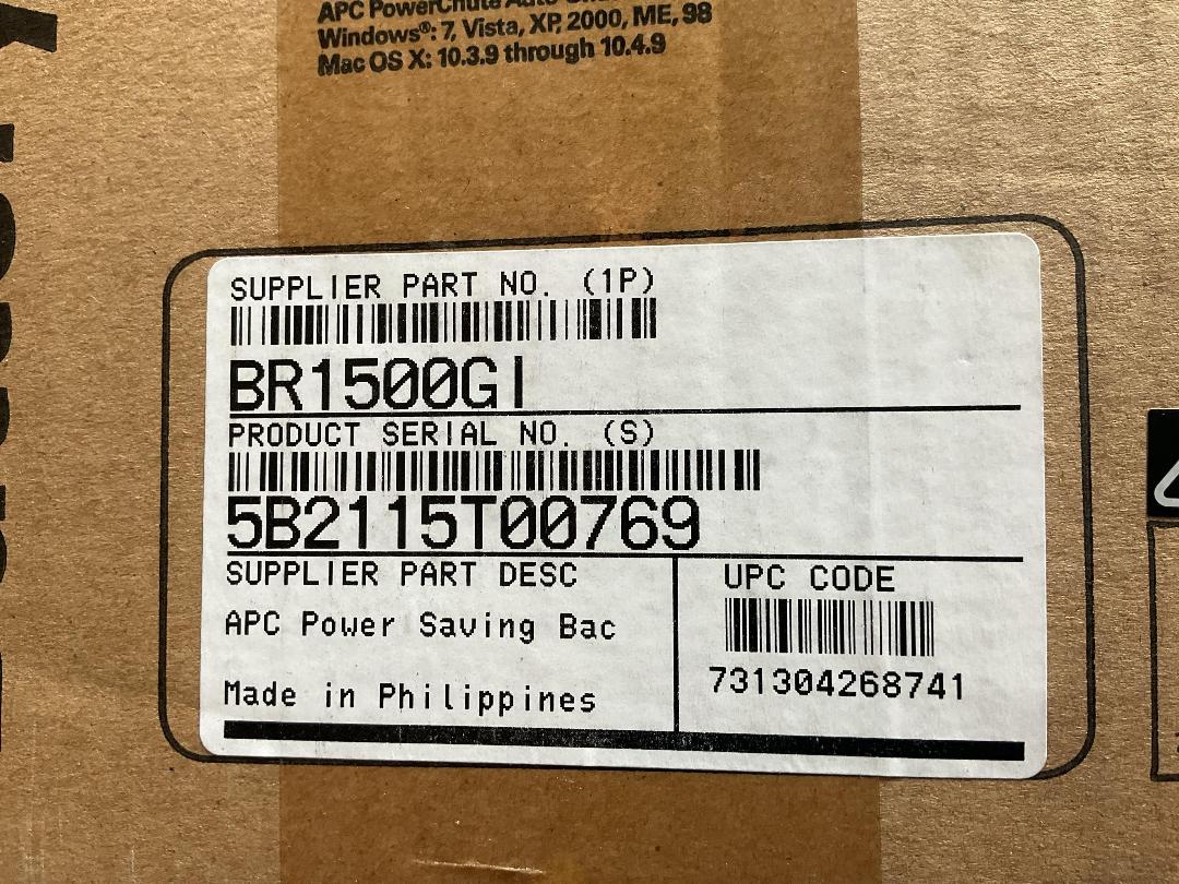 Photo '3' of APC Back-UPS Pro 1500VA Battery Backup UPS