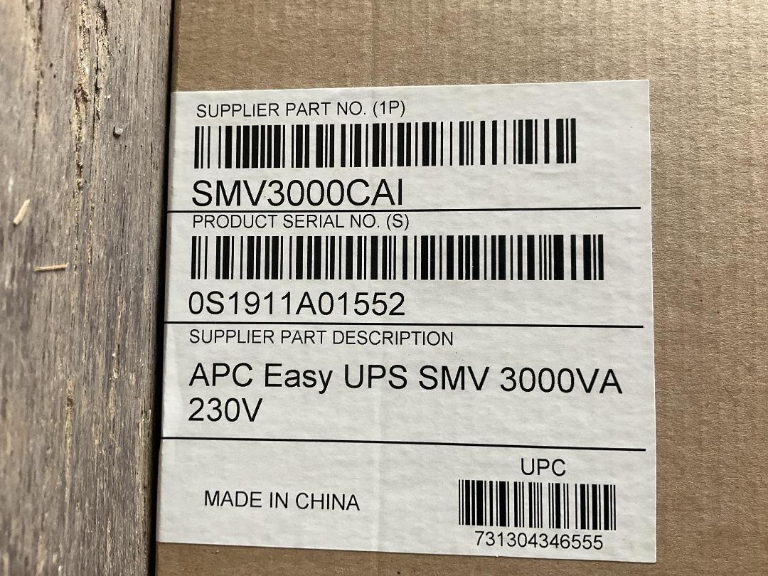 Photo '3' of APC Easy UPS 3000VA / 230 VA Battery Backup SMV3000CAI