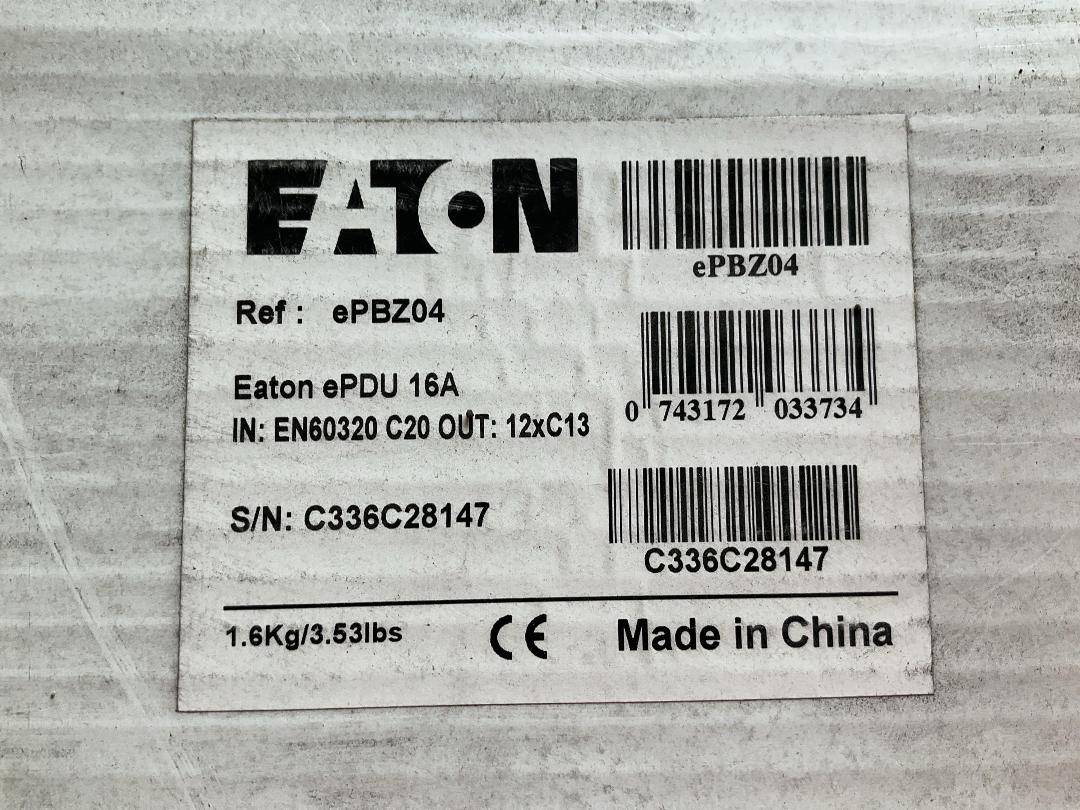 Photo '3' of Eaton ePDU 16A Rack Power Distribution Unit ePBZ04