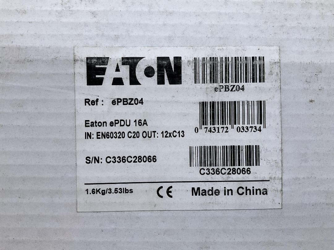 Photo '3' of Eaton ePDU 16A Rack Power Distribution Unit ePBZ04