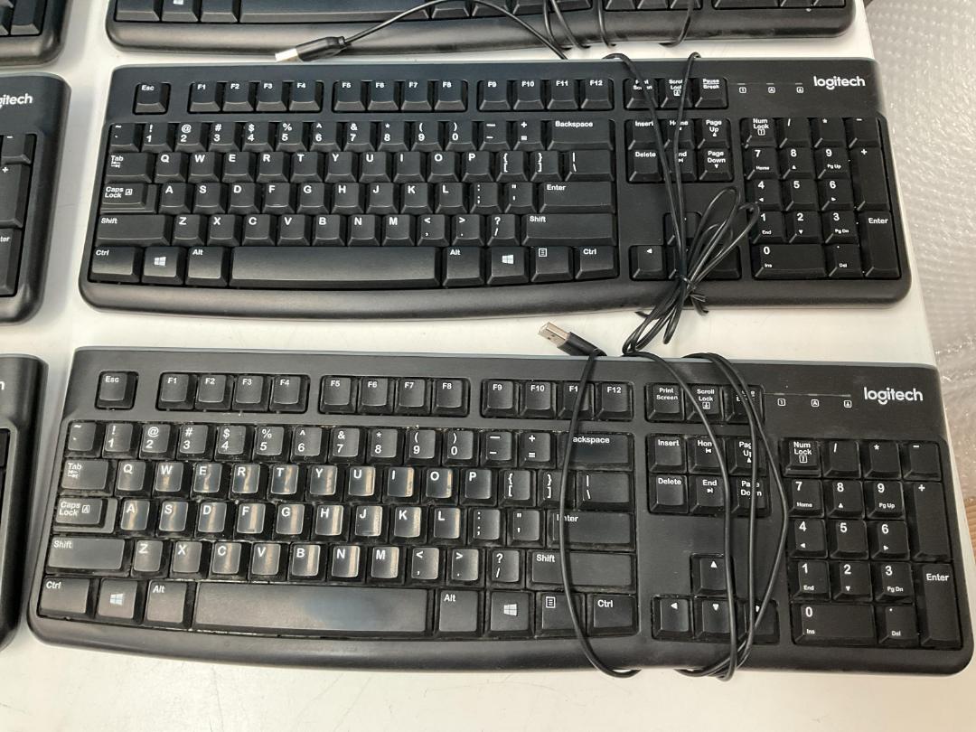 Photo '6' of 11x Logitech Corded Keyboards Photo '6' of 11x Logitech Corded Keyboards