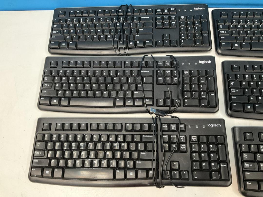 Photo '2' of 11x Logitech Corded Keyboards Photo '2' of 11x Logitech Corded Keyboards