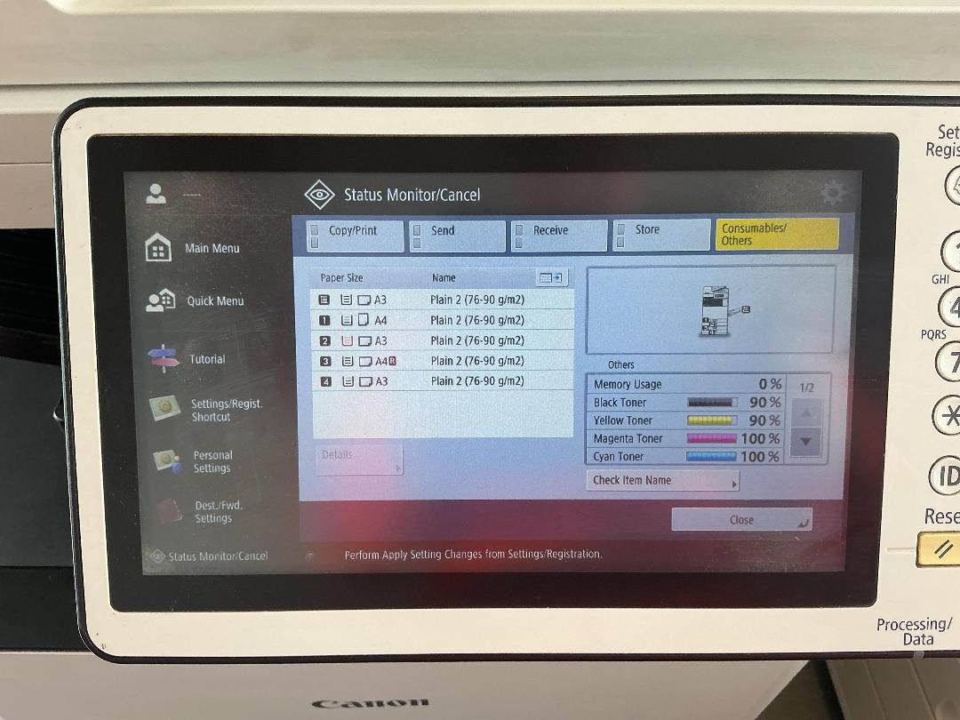 Photo '8' of Canon image RUNNER ADVANCE C3520i Multifunction Printer