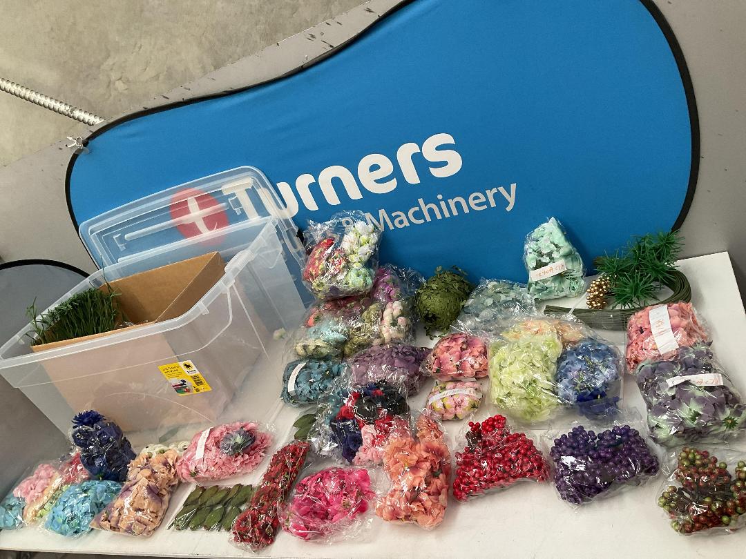 Photo '14' of Bulk Lot of Artificial Colourful Flowers for Crafts Etc