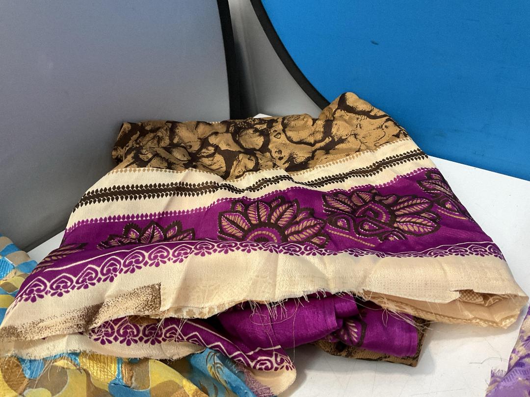 Photo '3' of Assortment of Colourful/Patterned Fabric