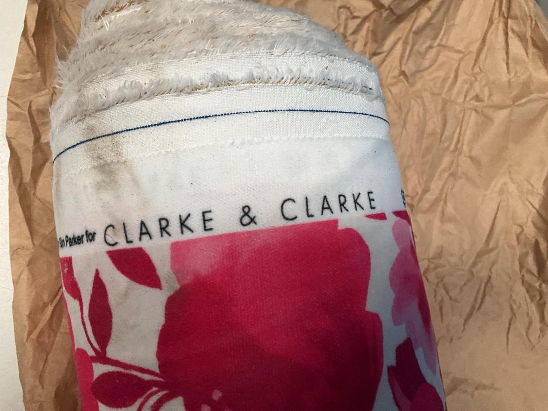 Photo '4' of Roll of Pink/White Flowery Patterned (“Caitlin”) Fabric or Similar Photo '4' of Roll of Pink/White Flowery Patterned (“Caitlin”) Fabric or Similar