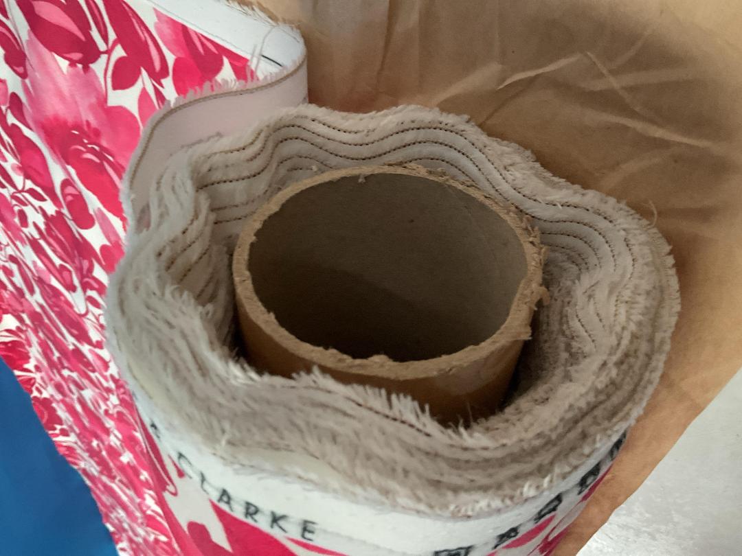 Photo '7' of Roll of Pink/White Flowery Patterned (“Caitlin”) Fabric or Similar Photo '7' of Roll of Pink/White Flowery Patterned (“Caitlin”) Fabric or Similar