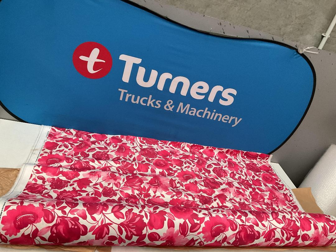 Photo '10' of Roll of Pink/White Flowery Patterned (“Caitlin”) Fabric or Similar Photo '10' of Roll of Pink/White Flowery Patterned (“Caitlin”) Fabric or Similar