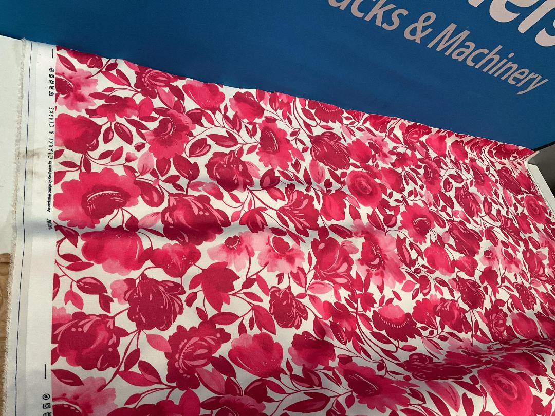 Photo '11' of Roll of Pink/White Flowery Patterned (“Caitlin”) Fabric or Similar Photo '11' of Roll of Pink/White Flowery Patterned (“Caitlin”) Fabric or Similar
