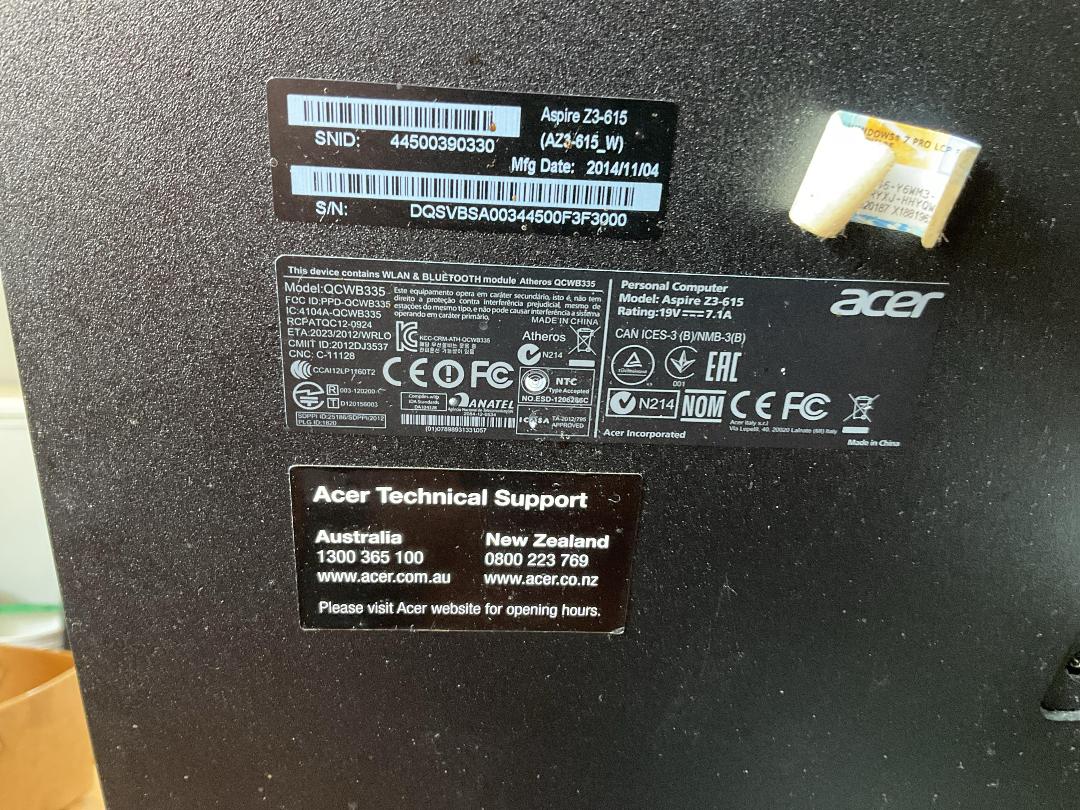 Photo '2' of Acer Aspire Monitor