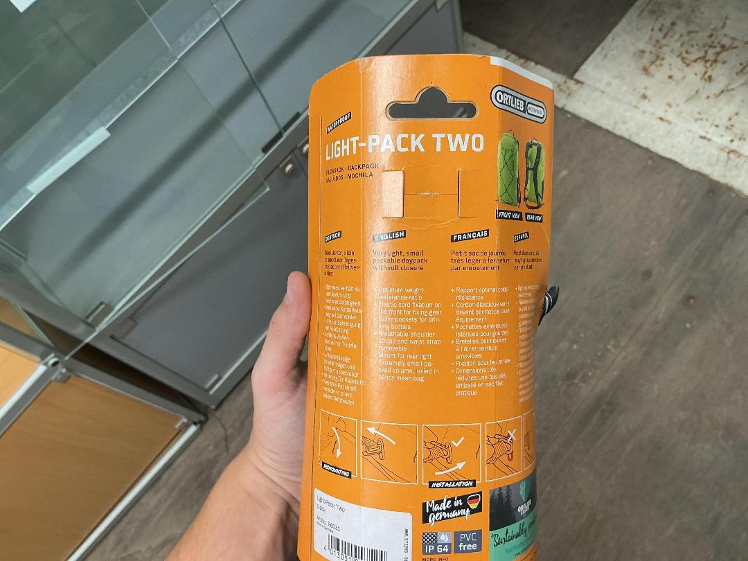 Photo '3' of Ortlieb Waterproof Light Pack Two Photo '3' of Ortlieb Waterproof Light Pack Two