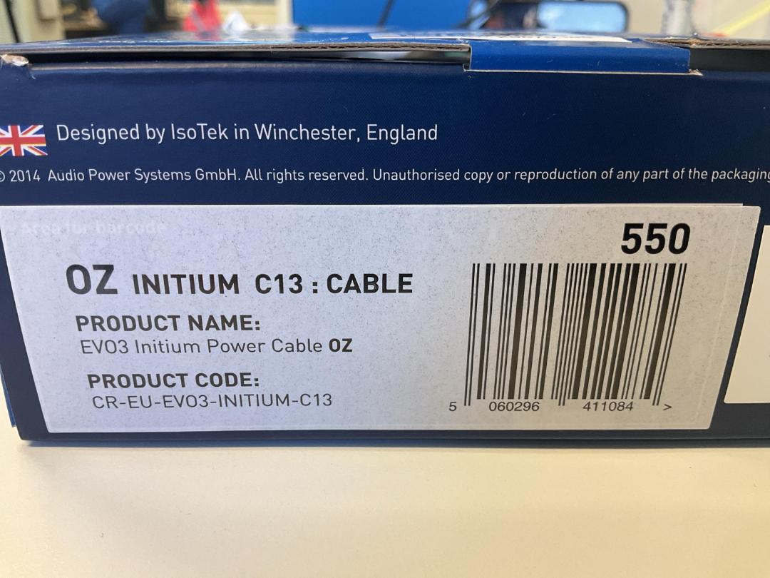 Photo '3' of IsoTek EVO3 Initium Power Cable