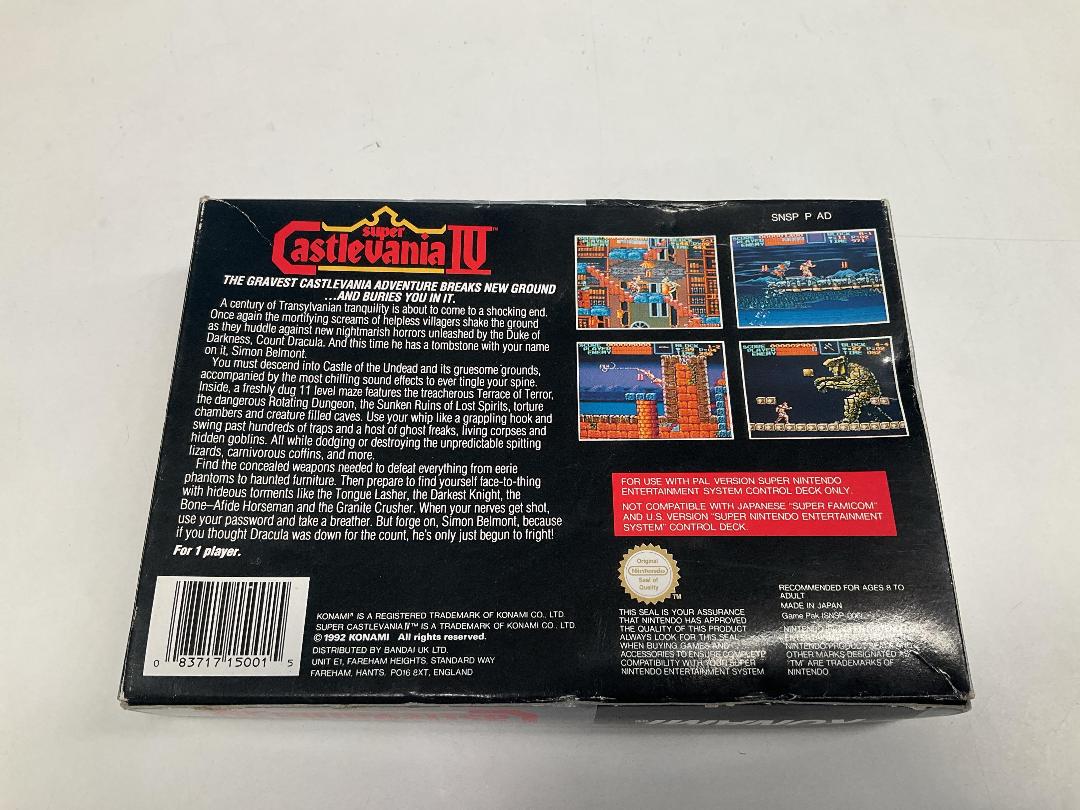 Photo '7' of Nintendo SNES - Super Castlevania IV - Game & Box