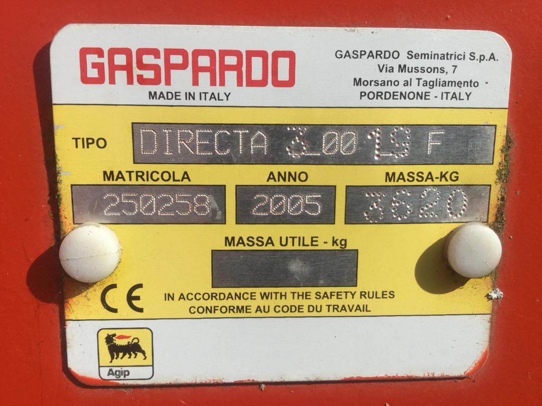 Photo '18' of Gaspardo Directa 300 19F Drill Photo '18' of Gaspardo Directa 300 19F Drill
