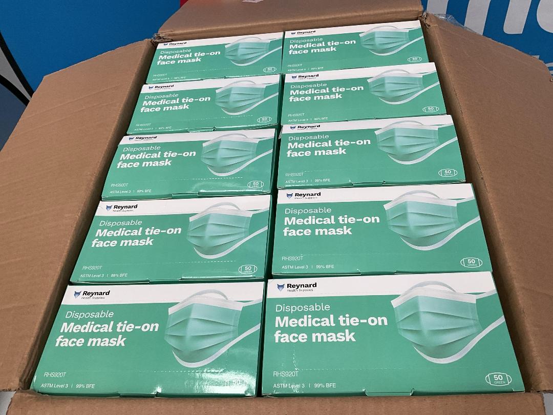 Photo '2' of Expired Reynard Tie-On Disposable Face Masks