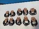 Thumbnail '6' of 10x Packs of Black Coloured Hair Ties with Gold Coloured Designs *NEW*