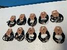 Thumbnail '1' of 10x Packs of Black Coloured Hair Ties with Gold Coloured Designs *NEW*