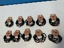 Thumbnail '6' of 10x Packs of Black Coloured Hair Ties with Gold Coloured Designs *NEW*