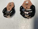 Thumbnail '4' of 10x Packs of Black Coloured Hair Ties with Gold Coloured Designs *NEW*