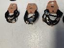Thumbnail '4' of 10x Packs of Black Coloured Hair Ties with Gold Coloured Designs *NEW*
