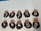 Thumbnail '1' of 10x Packs of Black Coloured Hair Ties with Gold Coloured Designs *NEW*