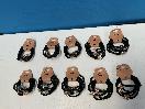 Thumbnail '6' of 10x Packs of Black Coloured Hair Ties with Gold Coloured Designs *NEW*