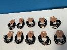 Thumbnail '1' of 10x Packs of Black Coloured Hair Ties with Gold Coloured Designs *NEW*
