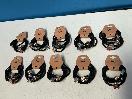 Thumbnail '1' of 10x Packs of Black Coloured Hair Ties with Gold Coloured Designs *NEW*
