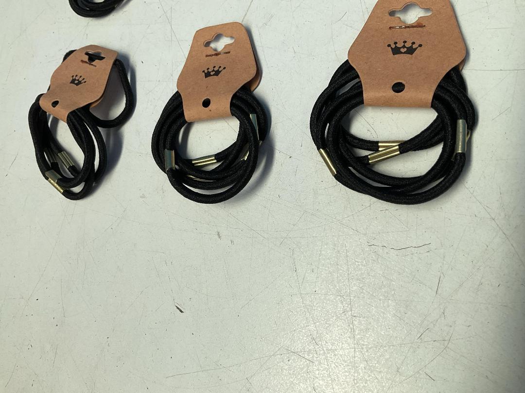 Photo '6' of 15x Packs of Black Coloured Hair Ties *NEW*