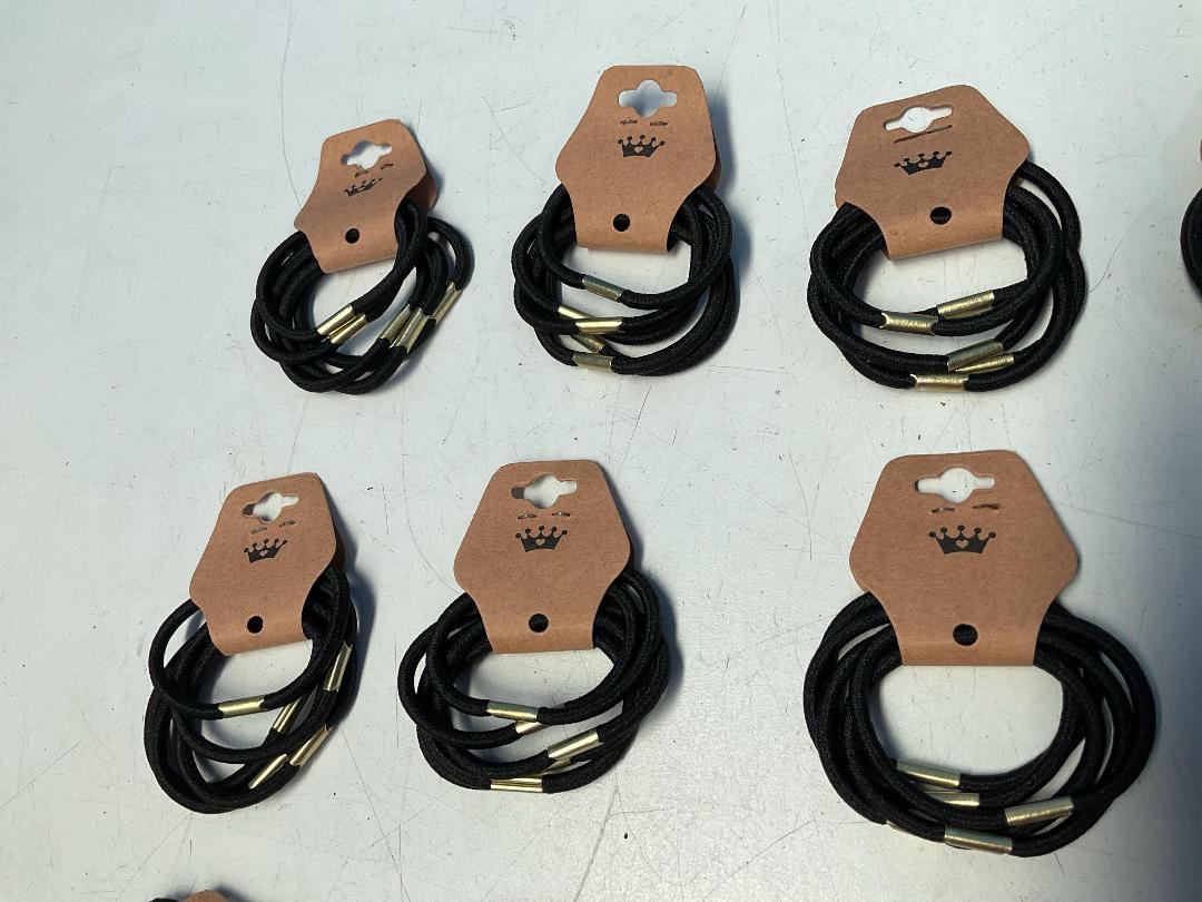 Photo '4' of 15x Packs of Black Coloured Hair Ties *NEW*