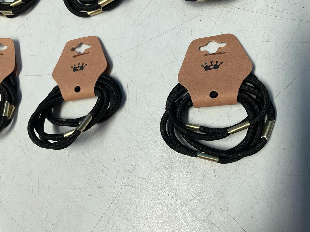 Photo '7' of 15x Packs of Black Coloured Hair Ties *NEW*