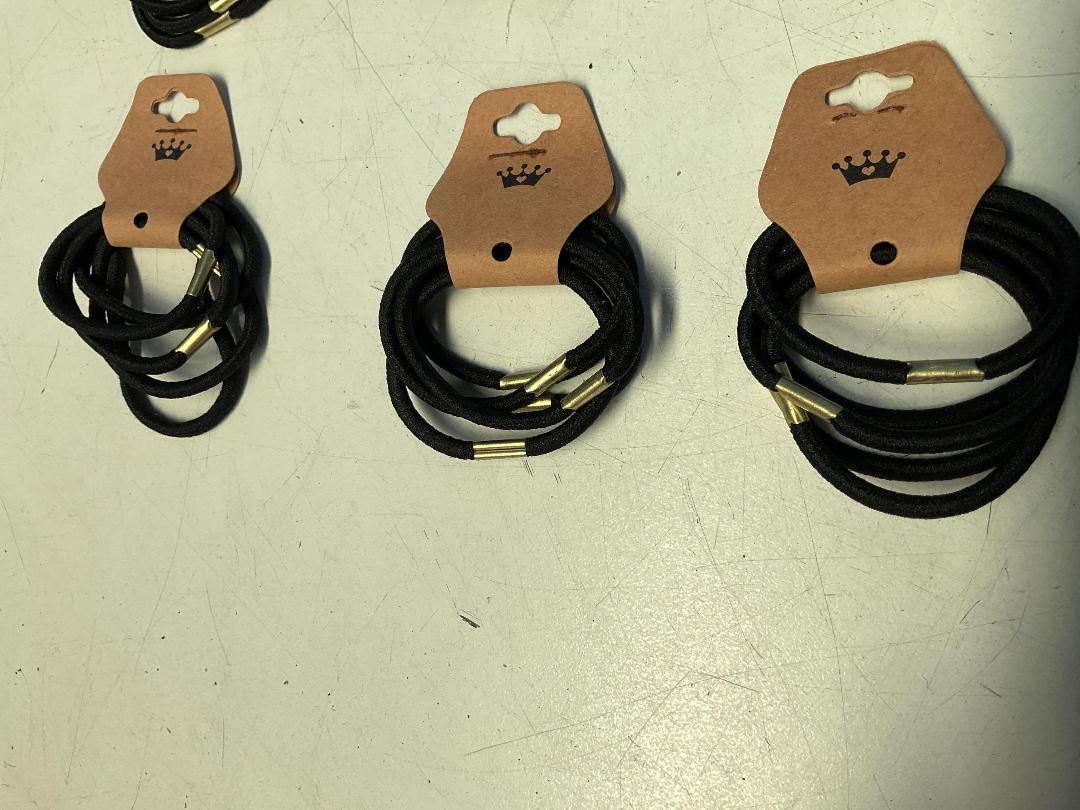 Photo '6' of 15x Packs of Black Coloured Hair Ties *NEW*