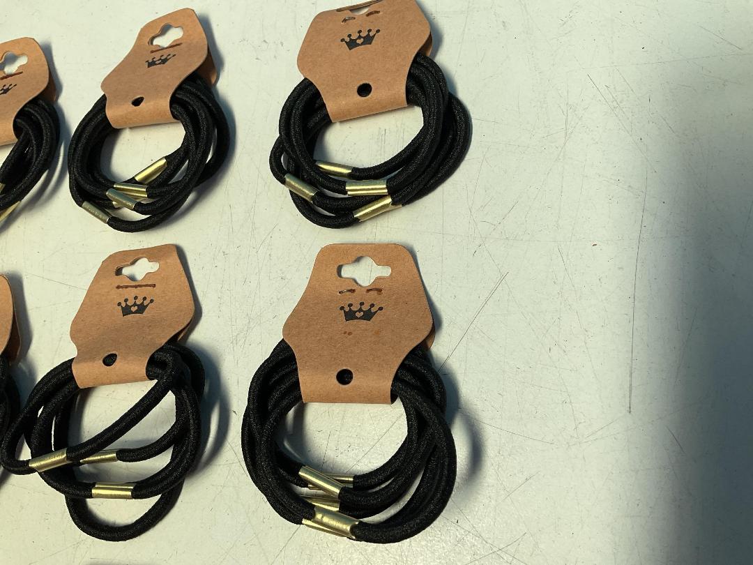 Photo '5' of 15x Packs of Black Coloured Hair Ties *NEW*