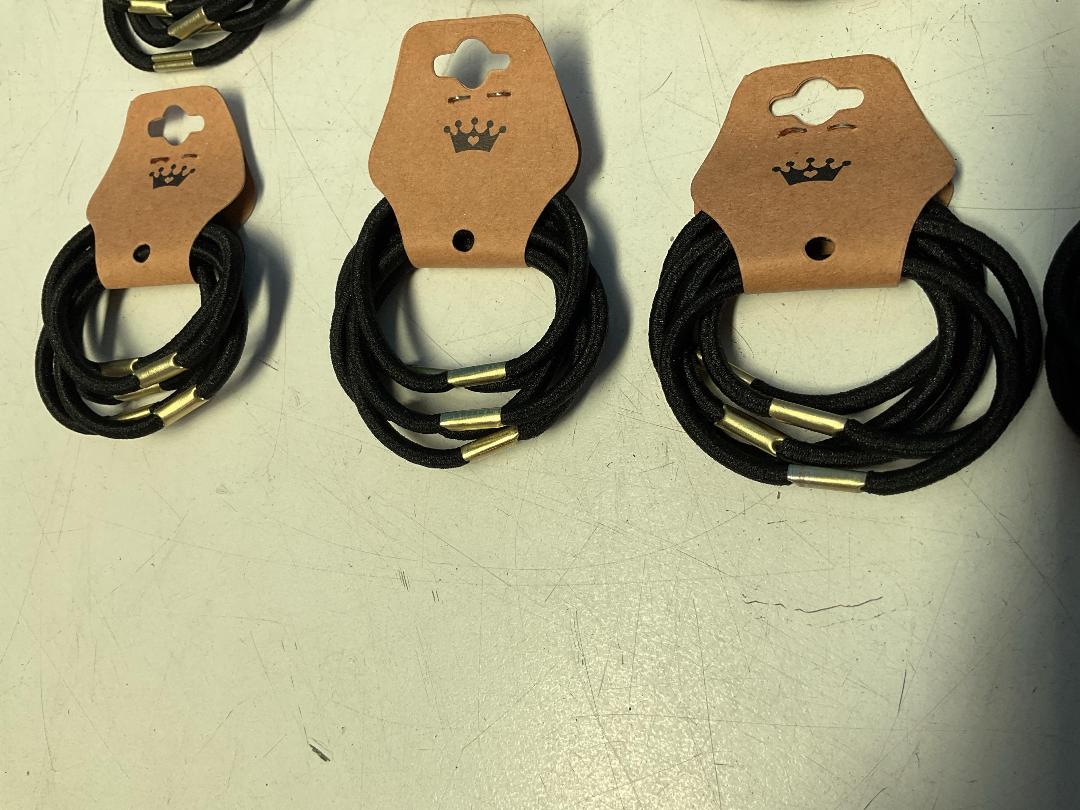 Photo '6' of 15x Packs of Black Coloured Hair Ties *NEW*