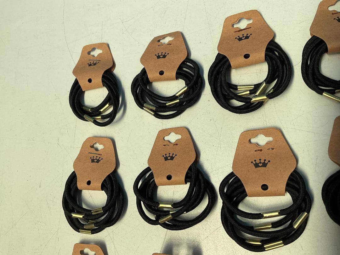 Photo '4' of 15x Packs of Black Coloured Hair Ties *NEW*
